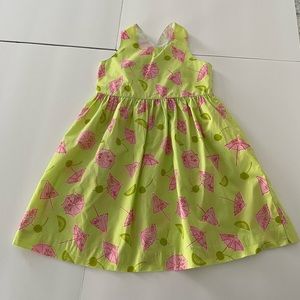 Lilly Pulitzer Girls Singapore Sling Print Dress Sz 6x